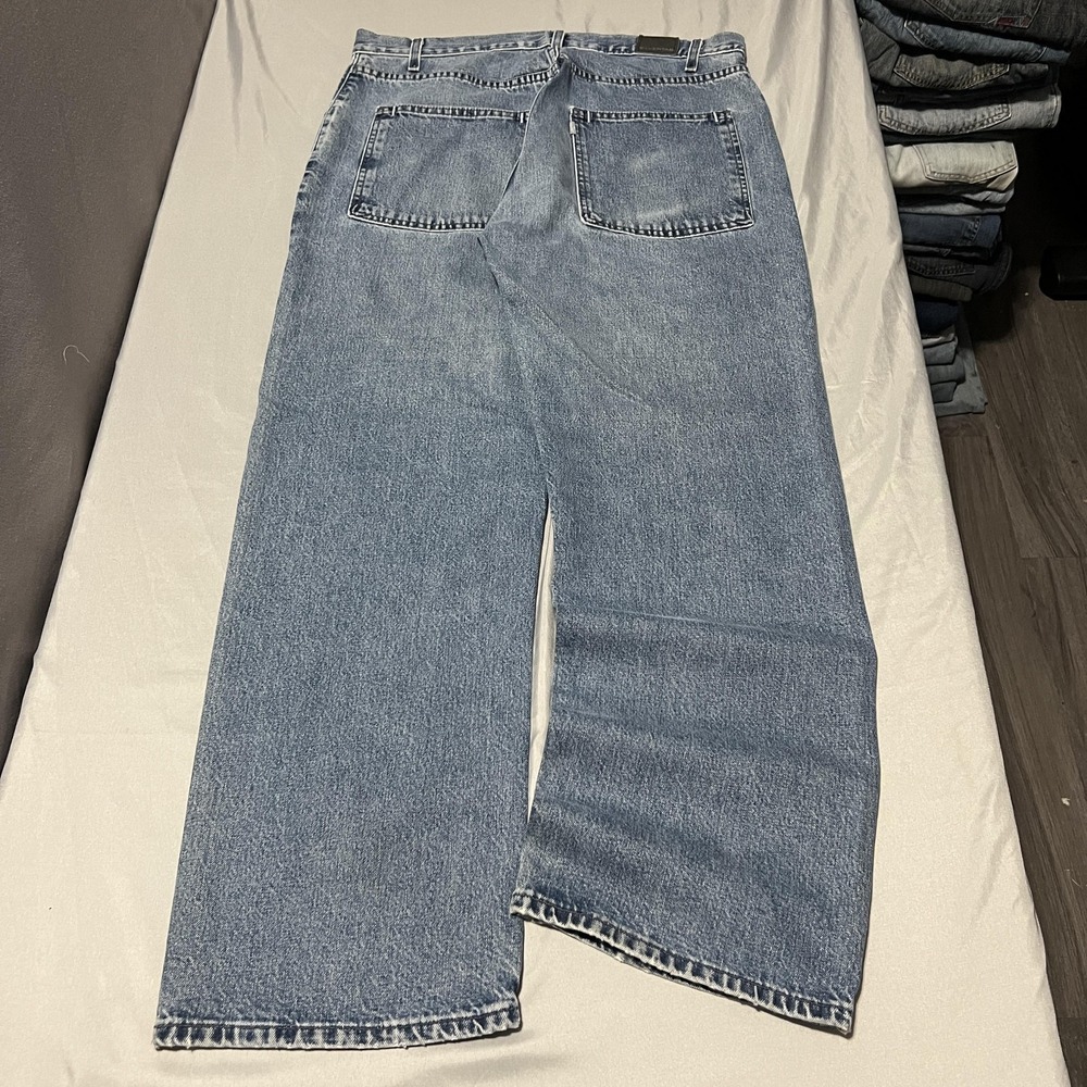 Levis SilverTab Jeans Mens 34x30 Blue Acid Wash Relaxed Wide Leg Denim bootcut